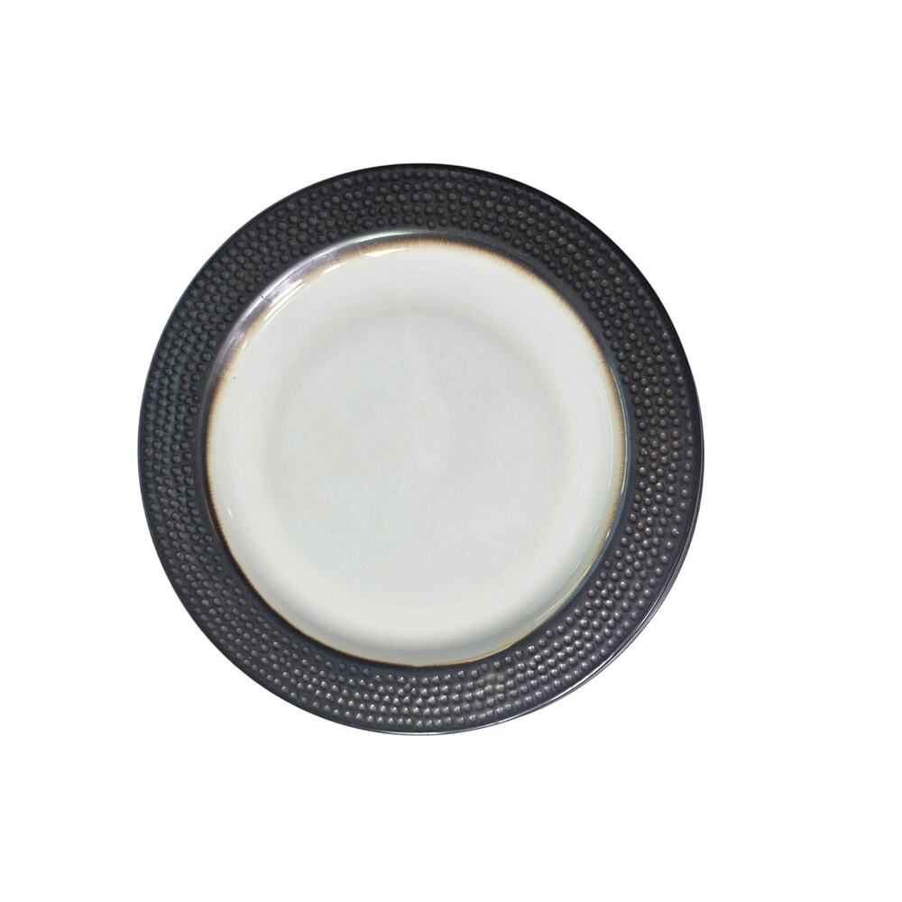Set of 2- THRESHOLD Barnet Bronze Copper 10" Stoneware  Dinner Plates